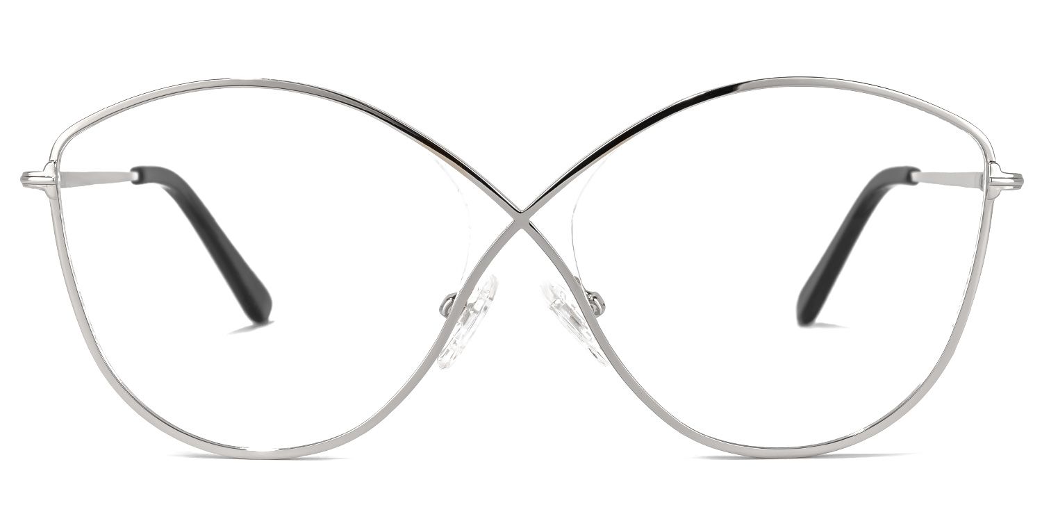 Garcia Geometric Silver Glasses | Zeelool Glasses0