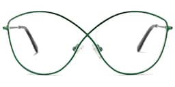 Garcia Geometric Green Glasses0
