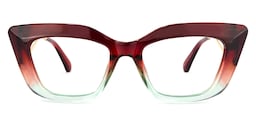 Ferrer Cateye Red Glasses0