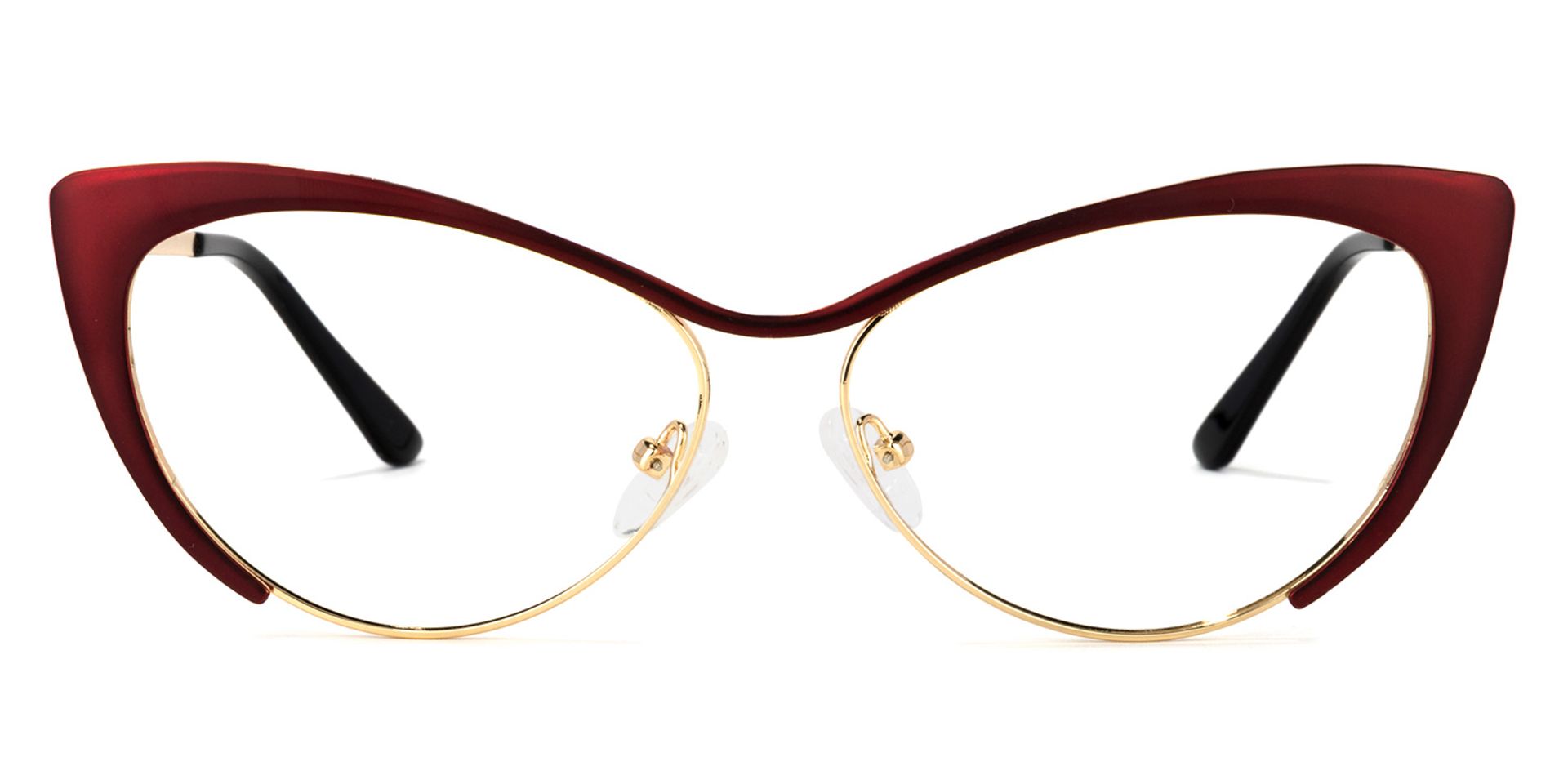 Cateye Red Glasses | Zeelool Eyeglasses0