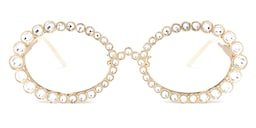Luheiden Oval Gold Glasses0
