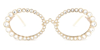 Luheiden Oval Gold Glasses0
