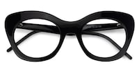 Maria Cat-eye Black Glasses1