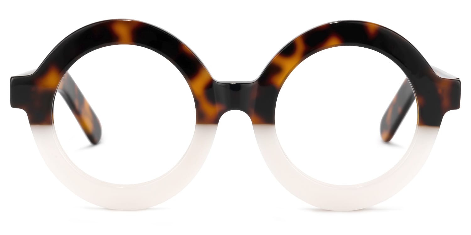 Calhoun Round Two-Tone Glasses | Zeelool Glasses0