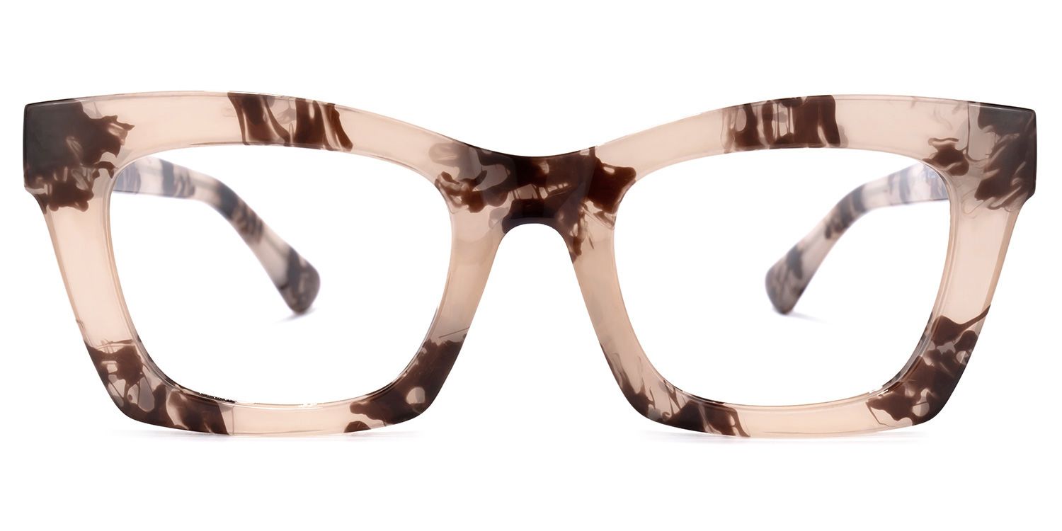 Vargas Square Pink-Floral Glasses | Zeelool Glasses0