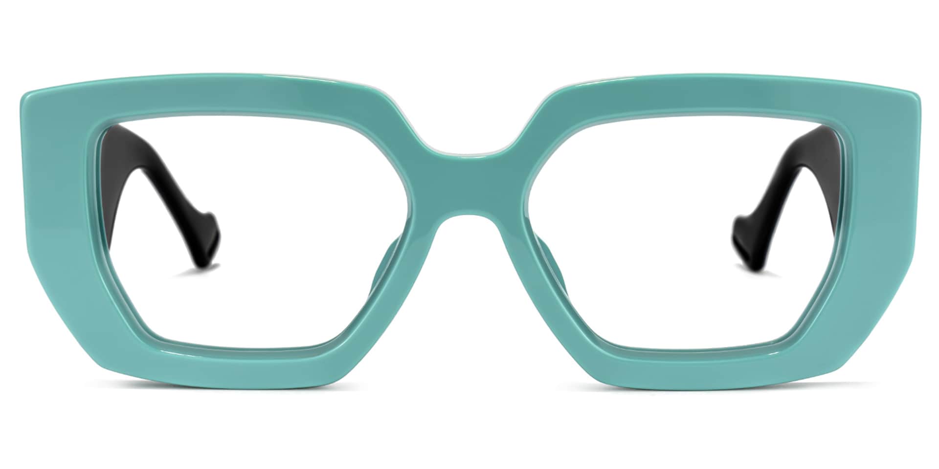 Reece Geometric Green Glasses | Zeelool Glasses0