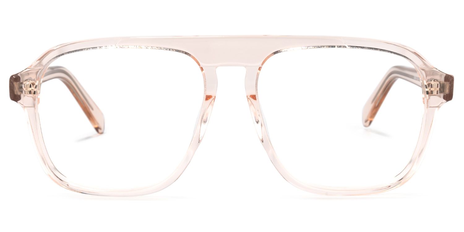 Shane Geometric Beige Glasses | Zeelool Glasses0