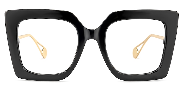 Qatar Square Black Glasses