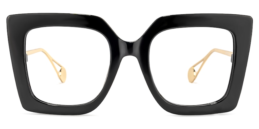 Qatar Square Black Glasses