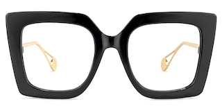 Qatar Square Black Glasses0