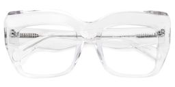 Charmaine Cat Eye Clear Glasses1
