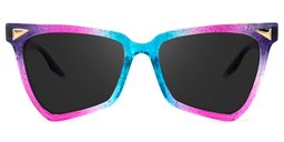Cicely Geometrical Purple Sunglasses0