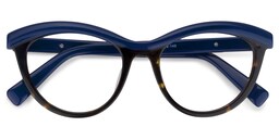 Sean Cat Eye Blue Glasses1