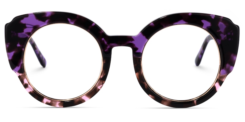 Schwan Cateye Purple-Tortoise Glasses | Zeelool Glasses0