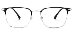 Campos Square Silver Glasses0