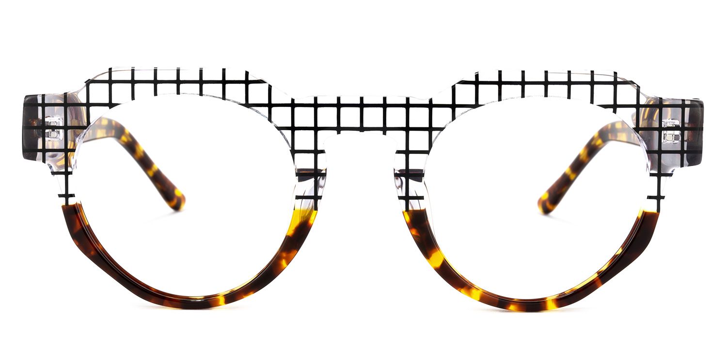 Karla Geometric Tortoise Glasses | Zeelool Glasses0