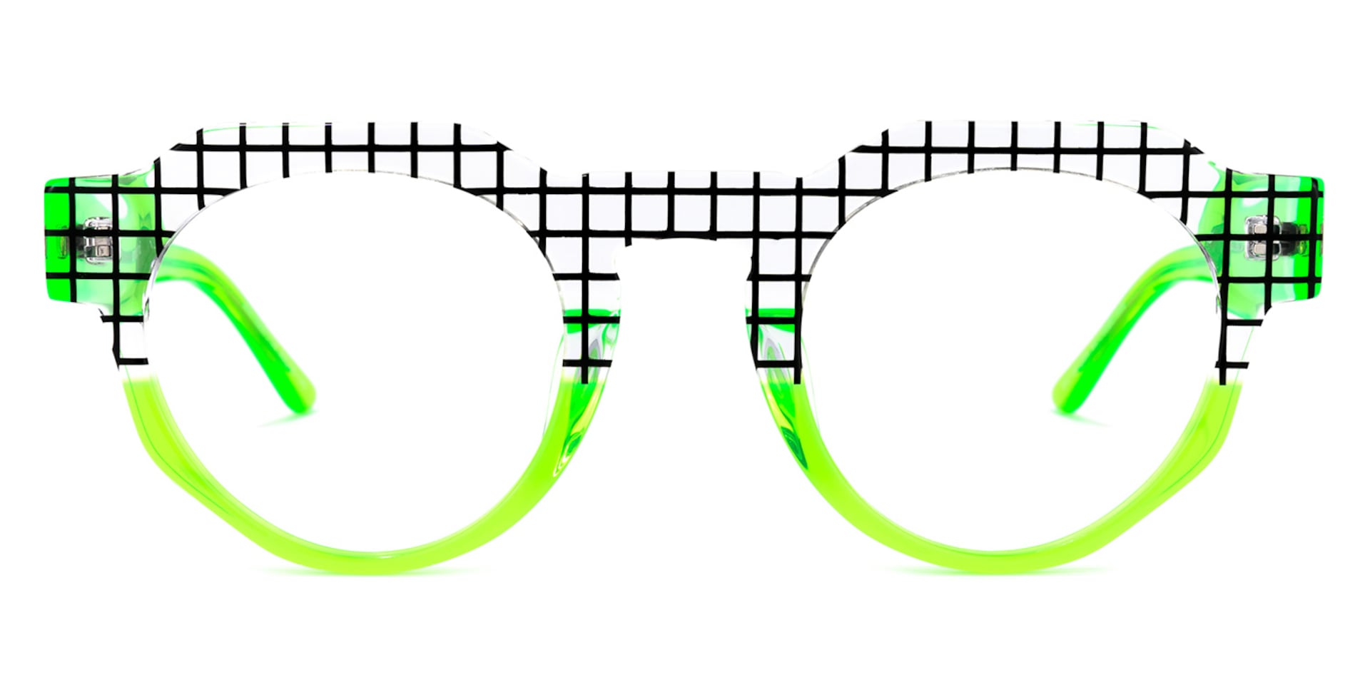 Karla Geometric Green Glasses | Zeelool Glasses0