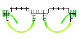 Karla Geometric Green Glasses0