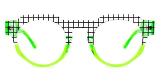 Karla Geometric Green Glasses0