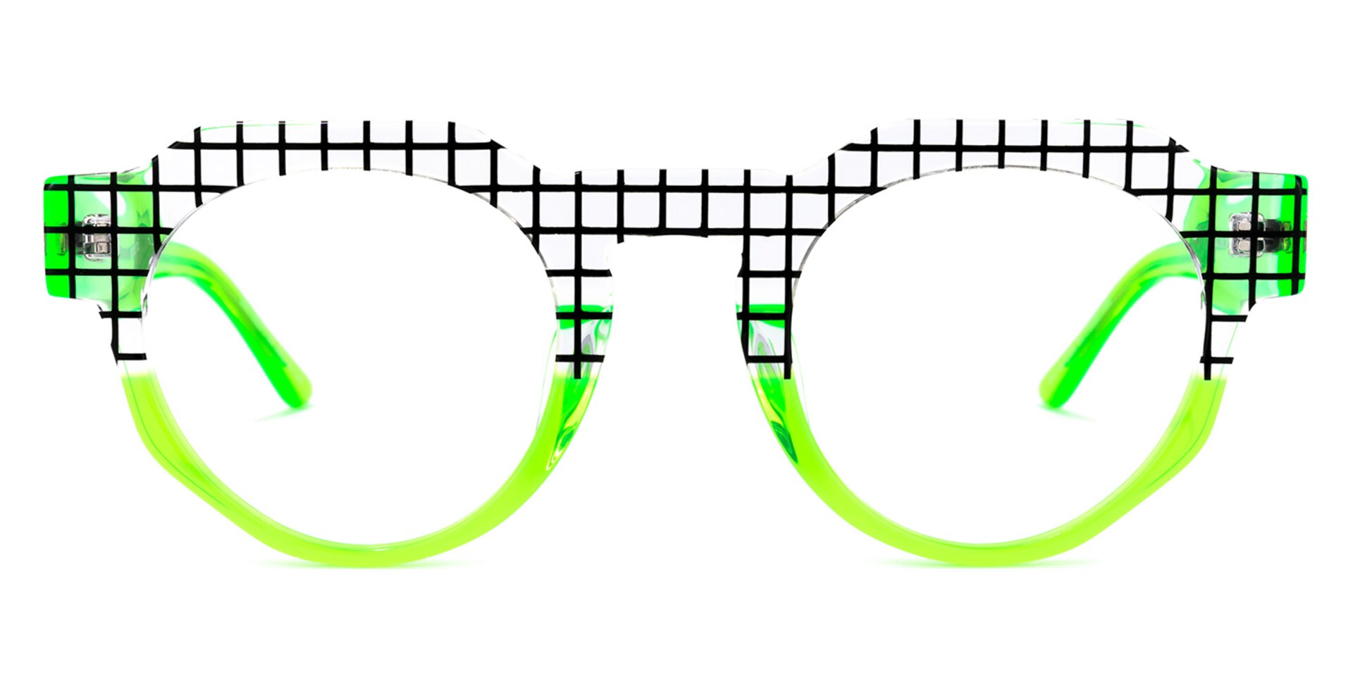 Karla Geometric Green Glasses | Zeelool Glasses0