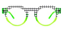 Karla Geometric Green Glasses0