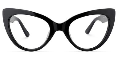 Claudette Cat Eye Black Glasses