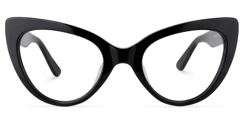 Claudette Cat Eye Black Glasses