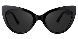 Claudette Cat Eye Black Sunglasses0