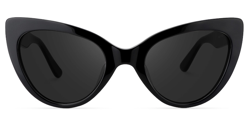 Claudette Cat Eye Black Sunglasses