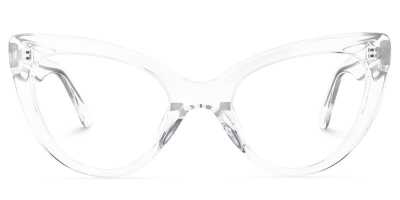 Claudette Cat Eye Crystal Glasses | Zeelool Glasses0