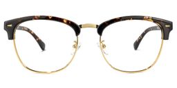 Lasha Gold Browline Glasses2