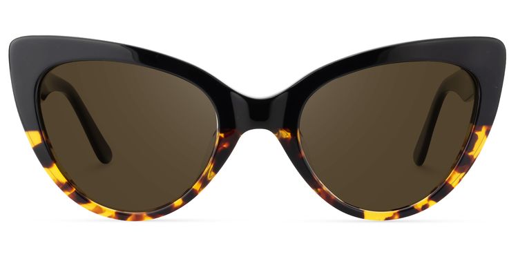 Claudette Cat Eye Yellow Tortoise Sunglasses