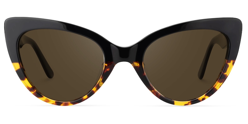 Claudette Cat Eye Yellow Tortoise Sunglasses