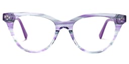 Fuentes Cateye Purple Glasses0