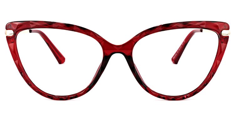 Lucas Cateye Red Glasses