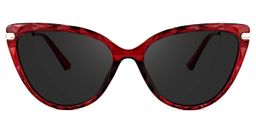 Lucas Cateye Red Sunglasses0