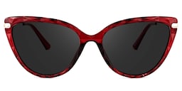 Lucas Cateye Red Sunglasses0