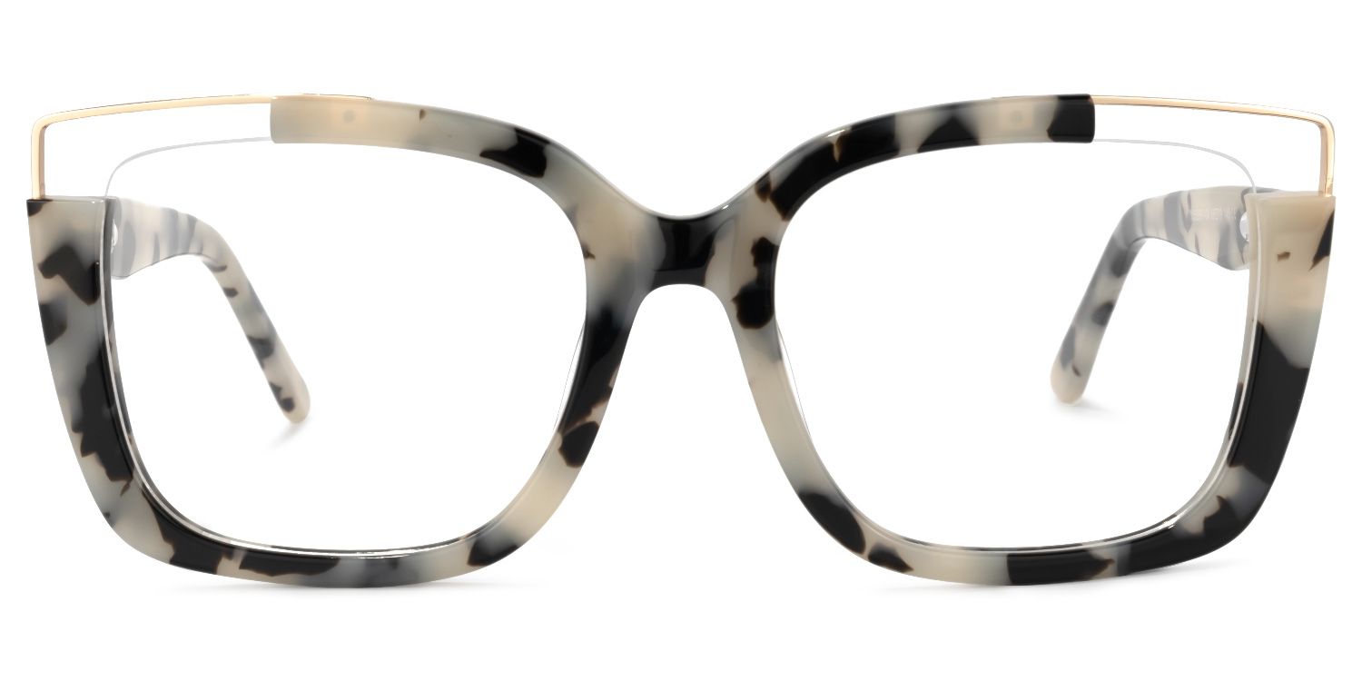 Dortch Square Light-Tortoise Frame Glasses for Women | ZEELOOL0