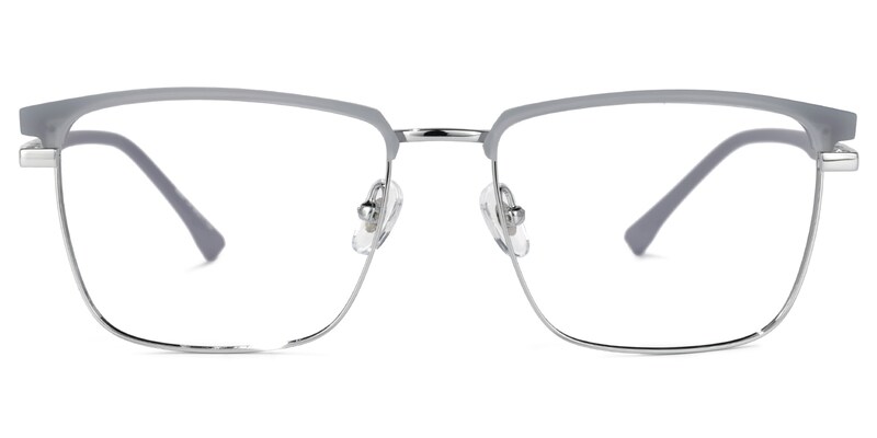 Kierriah Browline Gray Glasses | Zeelool Glasses0