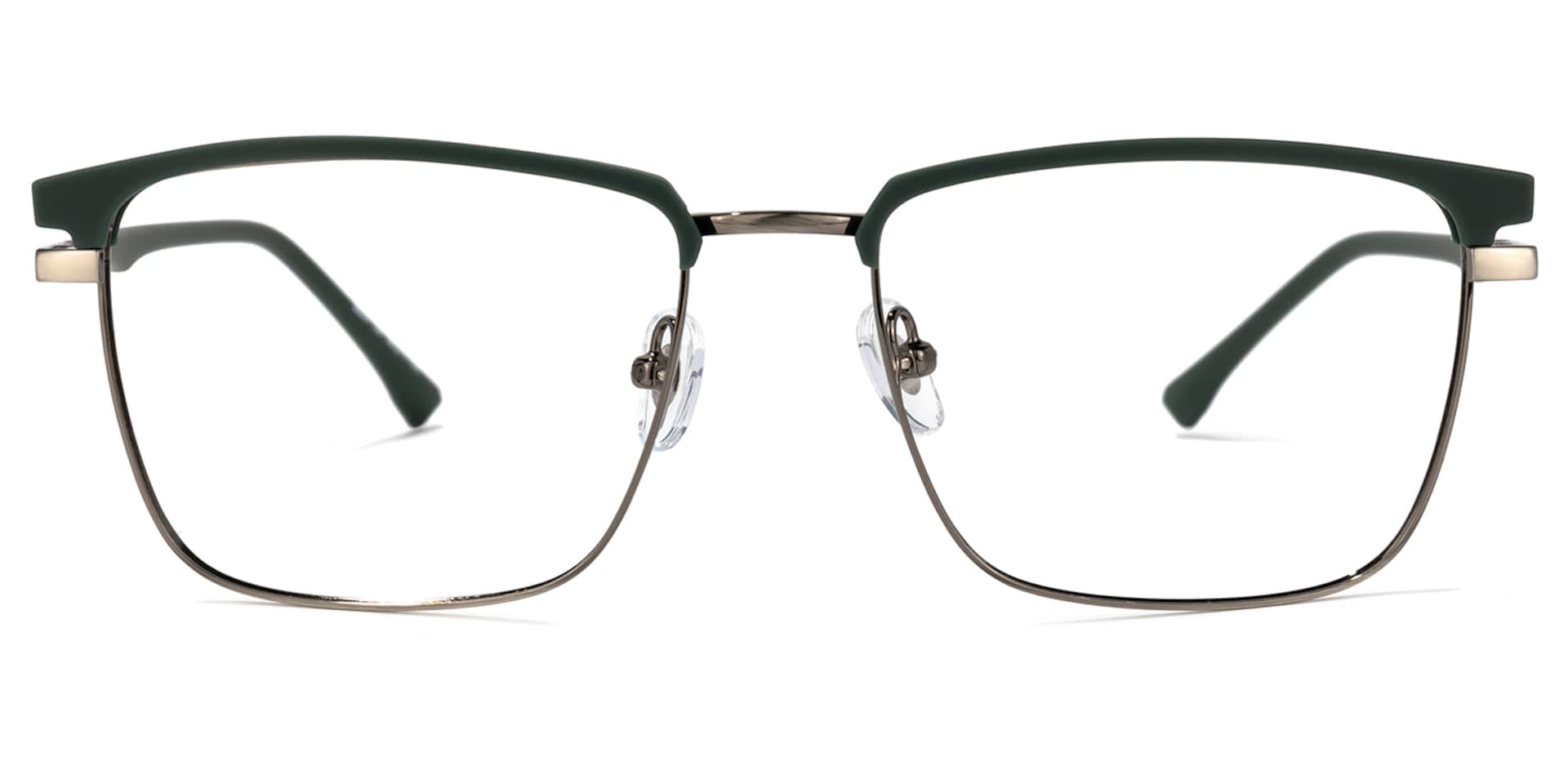 Kierriah Browline Dark-Green Glasses | Zeelool Glasses0