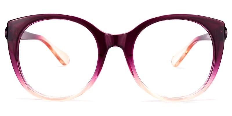 Migdalia Cateye Purple Glasses | Zeelool Glasses0