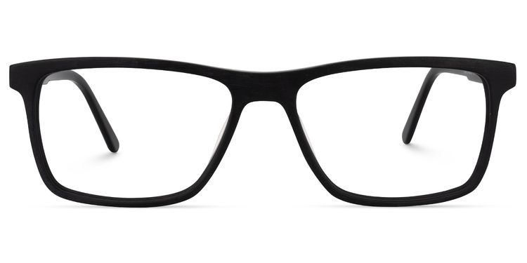 Daniel Rectangle Black Glasses