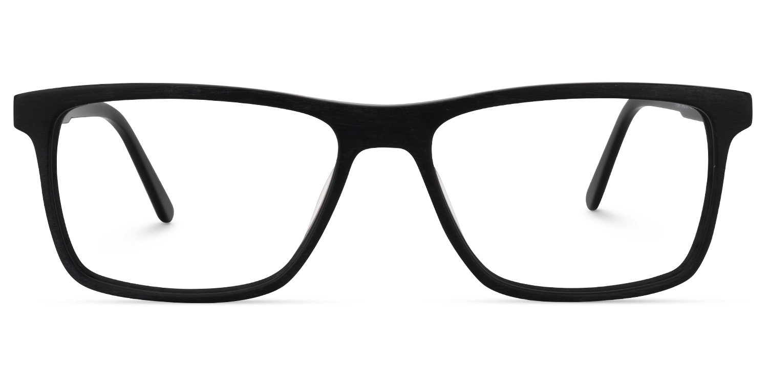 Daniel Rectangle Black Glasses | ZEELOOL Canada0