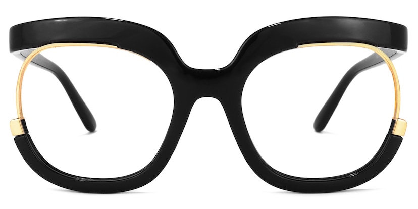 Darice Round Black Glasses