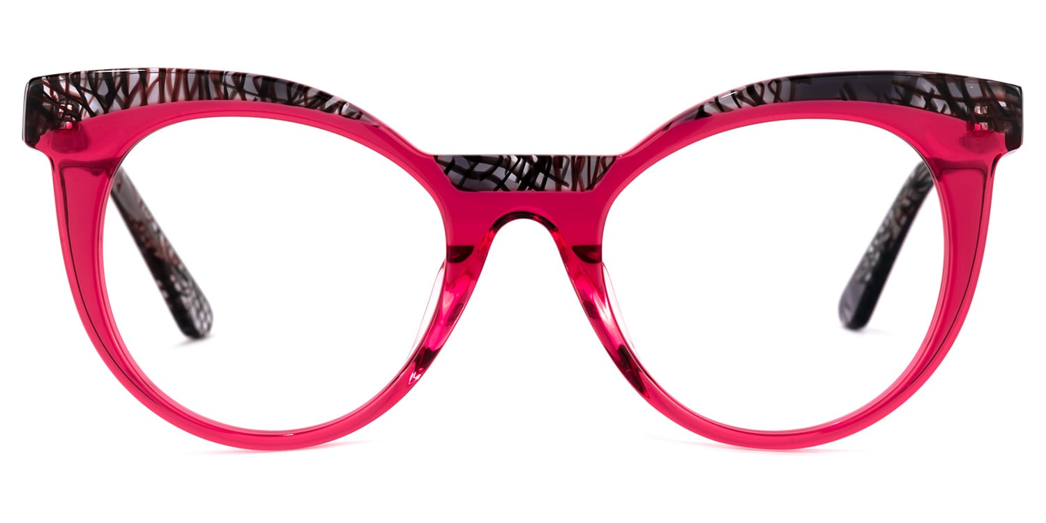 Lismary Cateye Pink Glasses | Zeelool Glasses0
