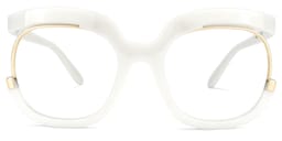 Darice Round White Glasses0
