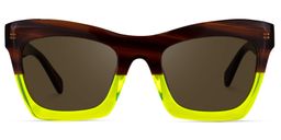 Benitez Square Green Sunglasses0
