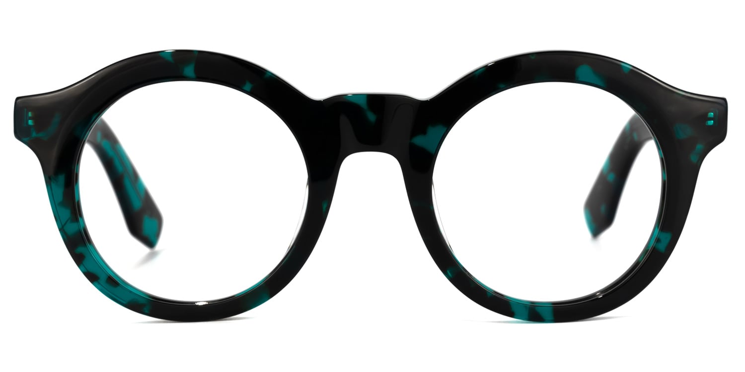 Barger Round Blue-Tortoise Glasses | Zeelool Glasses