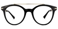 Luisa Round Black Glasses0