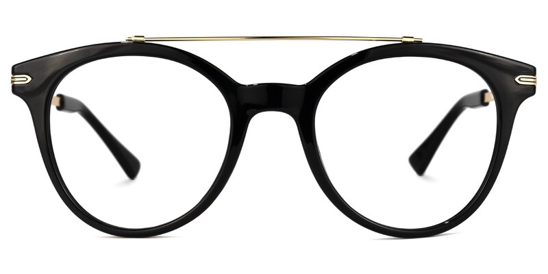 Luisa Round Black Glasses | Zeelool Glasses0
